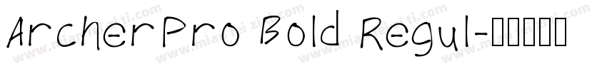 ArcherPro Bold Regul字体转换